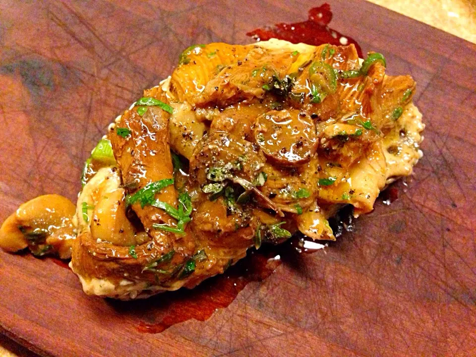 Chanterelle toast #yum #foodie|mikeさん