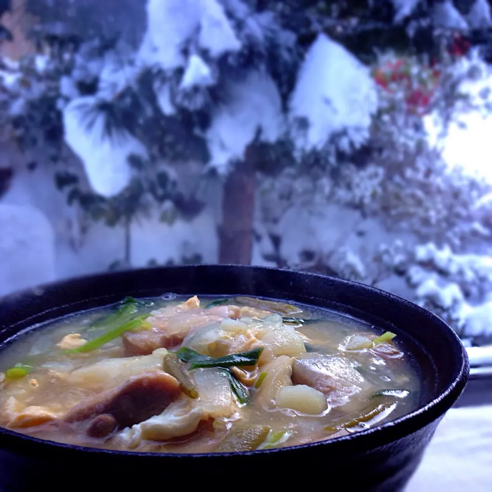 寒い朝には、餡かけうろんで温まろーー|koji toyodaさん