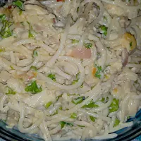 Tinapa Flakes Pasta 
 #myversion|Ivy Keziahさん