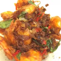 Fried Shrimp with oats, curry leaves and bird eye chilli|nienaさん