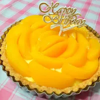 Snapdishの料理写真:Peach tart|shirlynさん