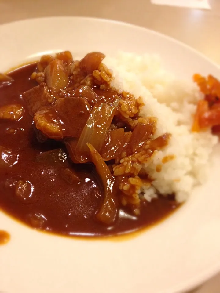 Snapdishの料理写真:とん久のハヤシカレー|メガネさん