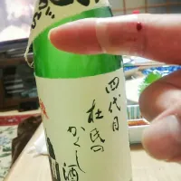 Snapdishの料理写真:杜の蔵酒造の四代目杜氏のかくし酒おりがらみ