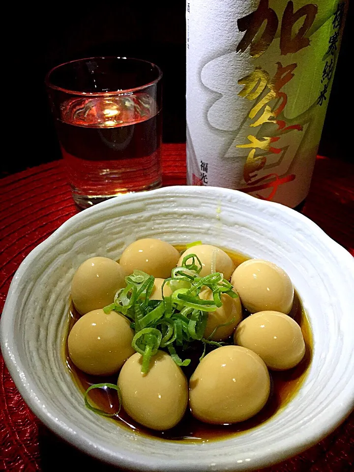 ウズラ玉子の麺つゆ煮|あつしさん