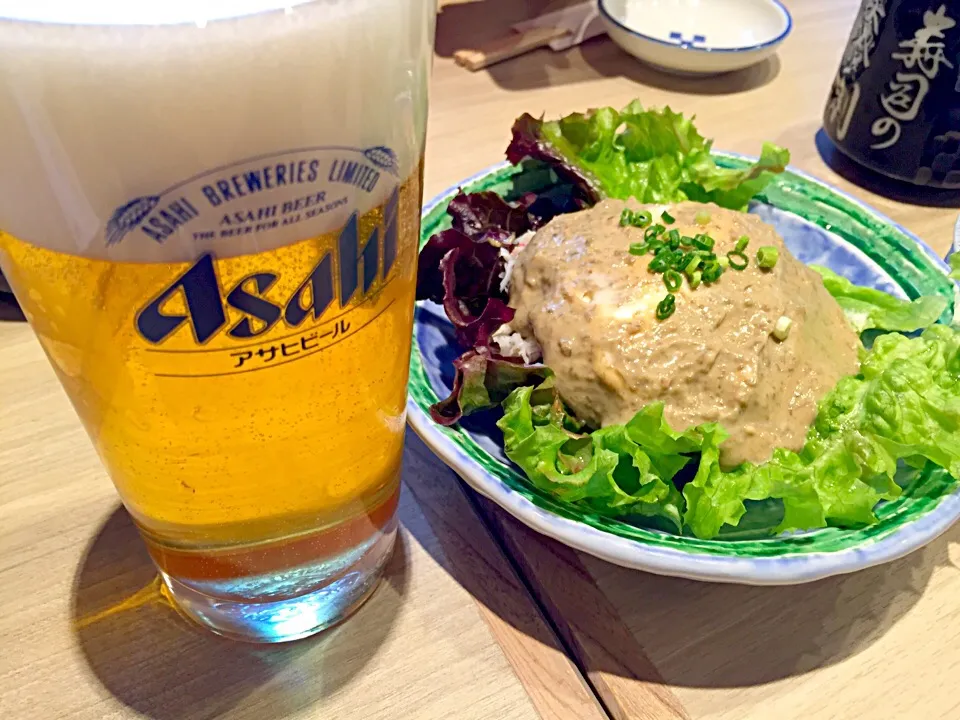 カニ味噌サラダと生ビール|✨✨mitsu✨✨さん