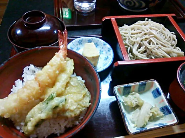 天丼蕎麦セット|わこさん