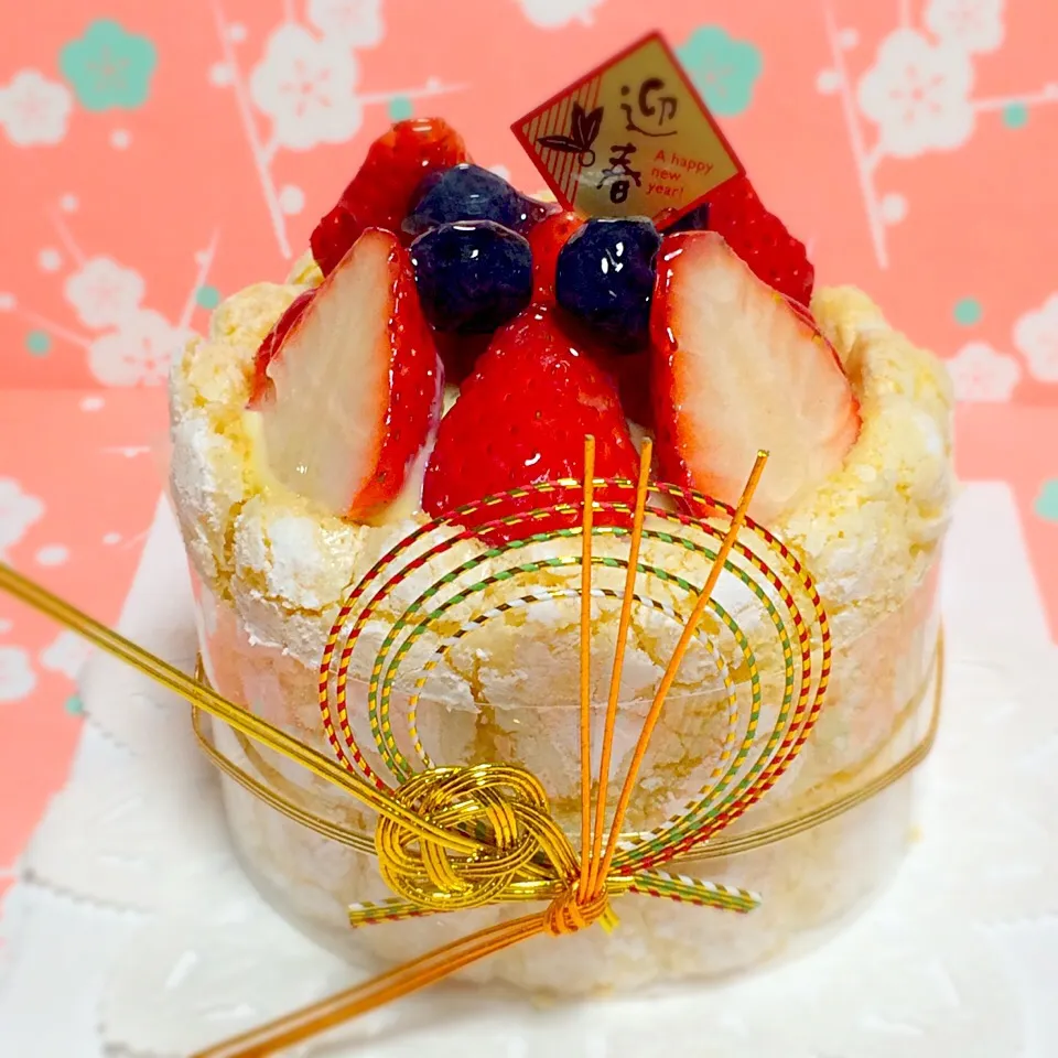 2015年 🍓初ケーキ  いちごのミニシャルロット|hamamaさん