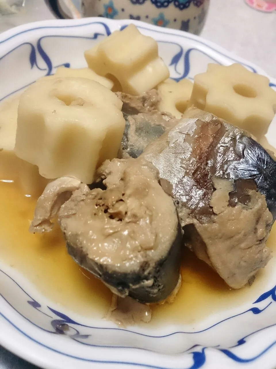 鯖缶とちくわぶの煮物！|あまねさん