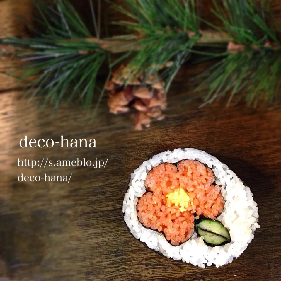 『椿』の飾り巻き寿司|DECO-HANA(旧:デコ巻きスタジオHANA)さん