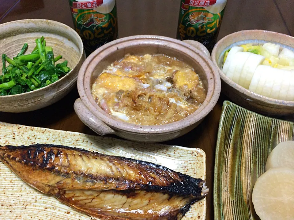 Snapdishの料理写真:2015.1.3 天ぷらの玉子とじ🍻🍻🍻|ゆみずさん