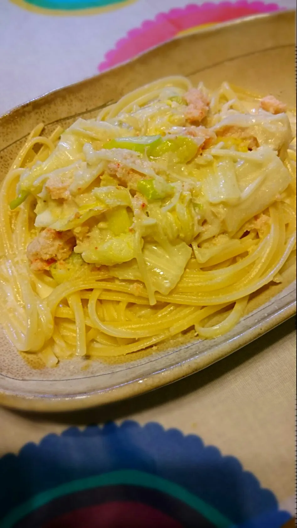 Snapdishの料理写真:かにのクリームパスタ|kanao3さん