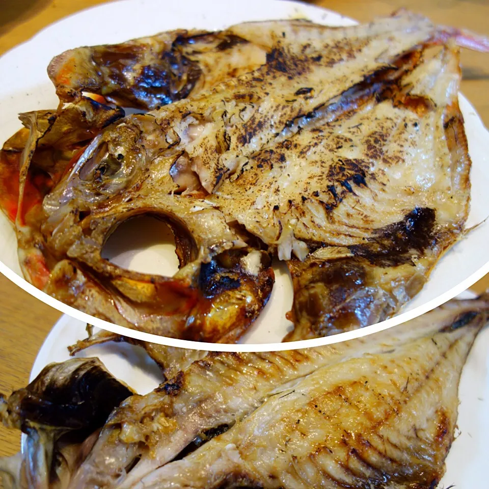 金目鯛と鯵の干物 ! 炭火焼き！|バジル🌿さん