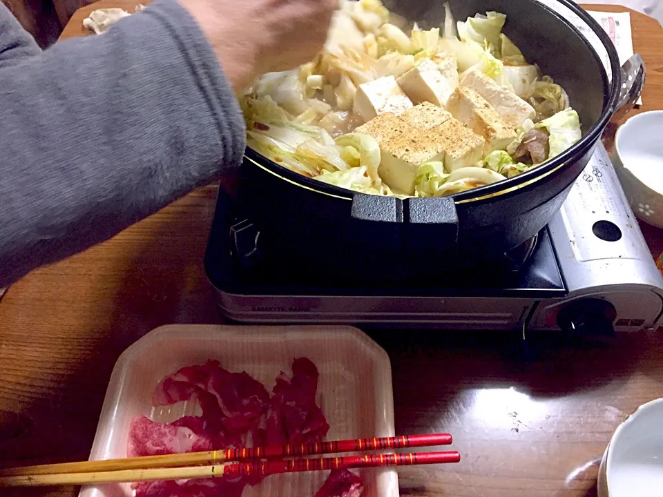 1階の実家ですき焼き|Tarou  Masayukiさん