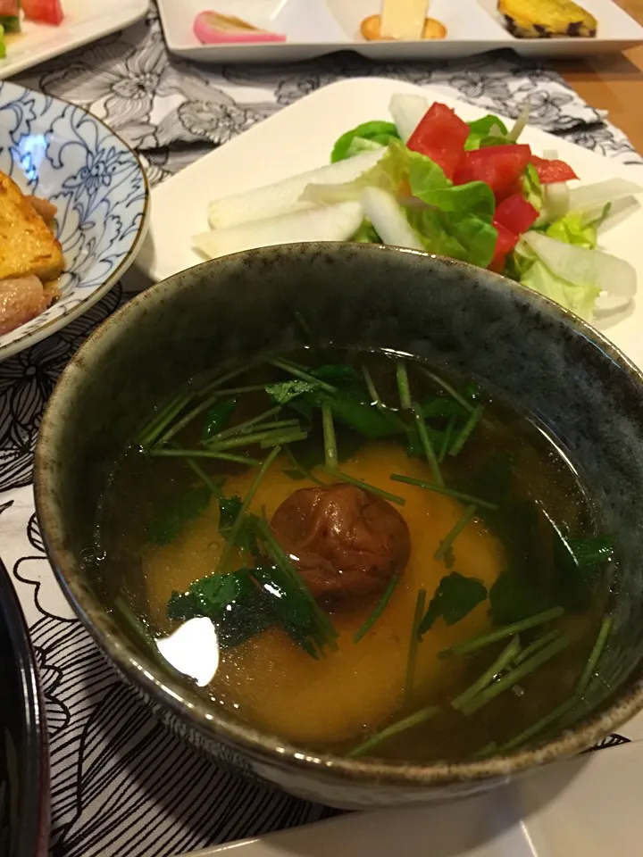 Snapdishの料理写真:揚げ餅の雑煮|mintさん