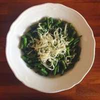 green beans with garlic and cheese|Terkalouさん