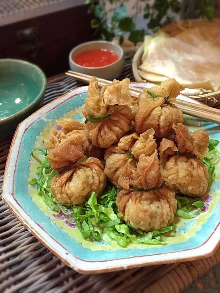 Thai style deep fried wonton inspired by Makiko San|rick chanさん