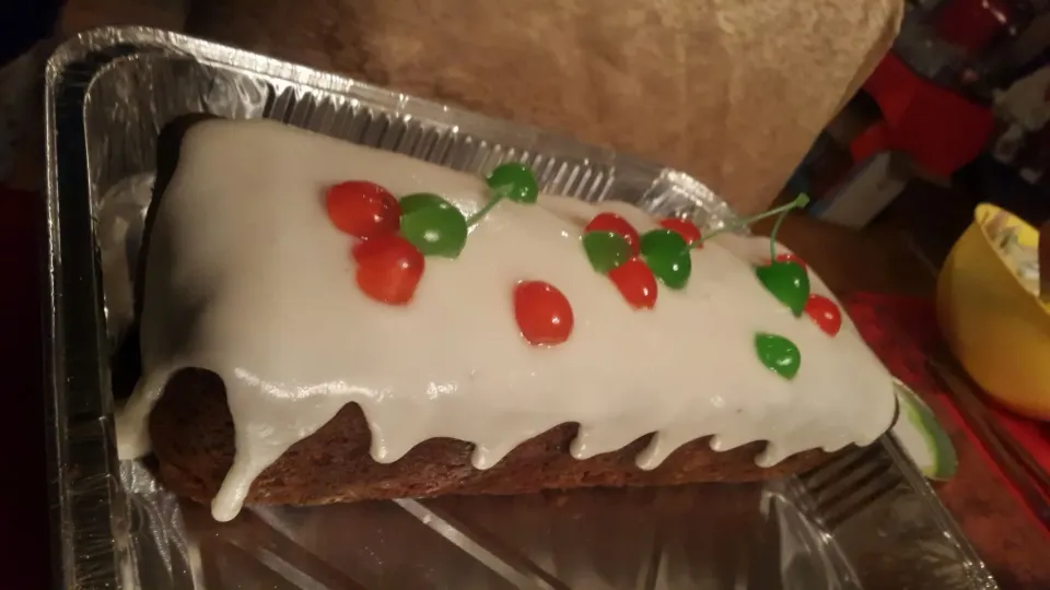 christmas cake #fruitcake icing nuts fruits|jalaelgammalさん