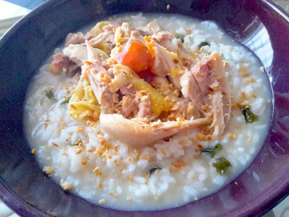 chicken porridge!  ✌💛🍚|NoLa Chtbさん