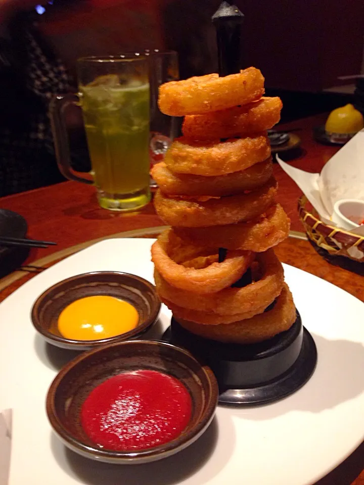 Onion rings in mustard and tomato sauce|jans floraさん