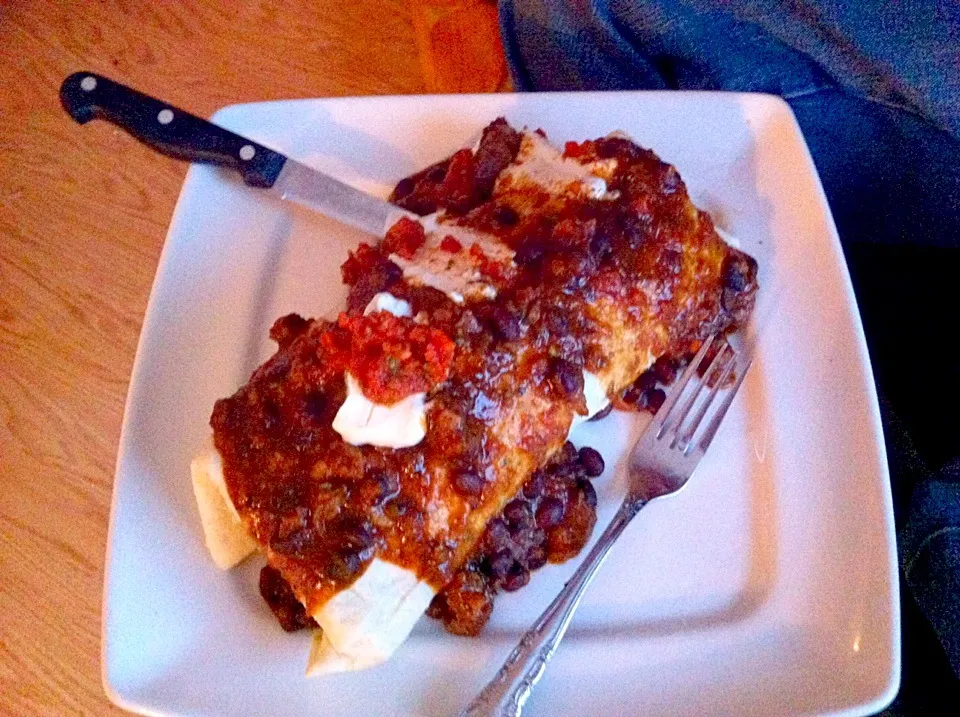 Beef and black bean burrito|virginia frasseさん