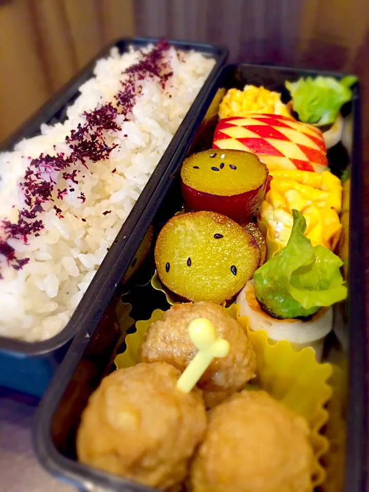 Snapdishの料理写真:中坊弁当🌸冬季講習8日目✏️最終日🎉|はやちんさん