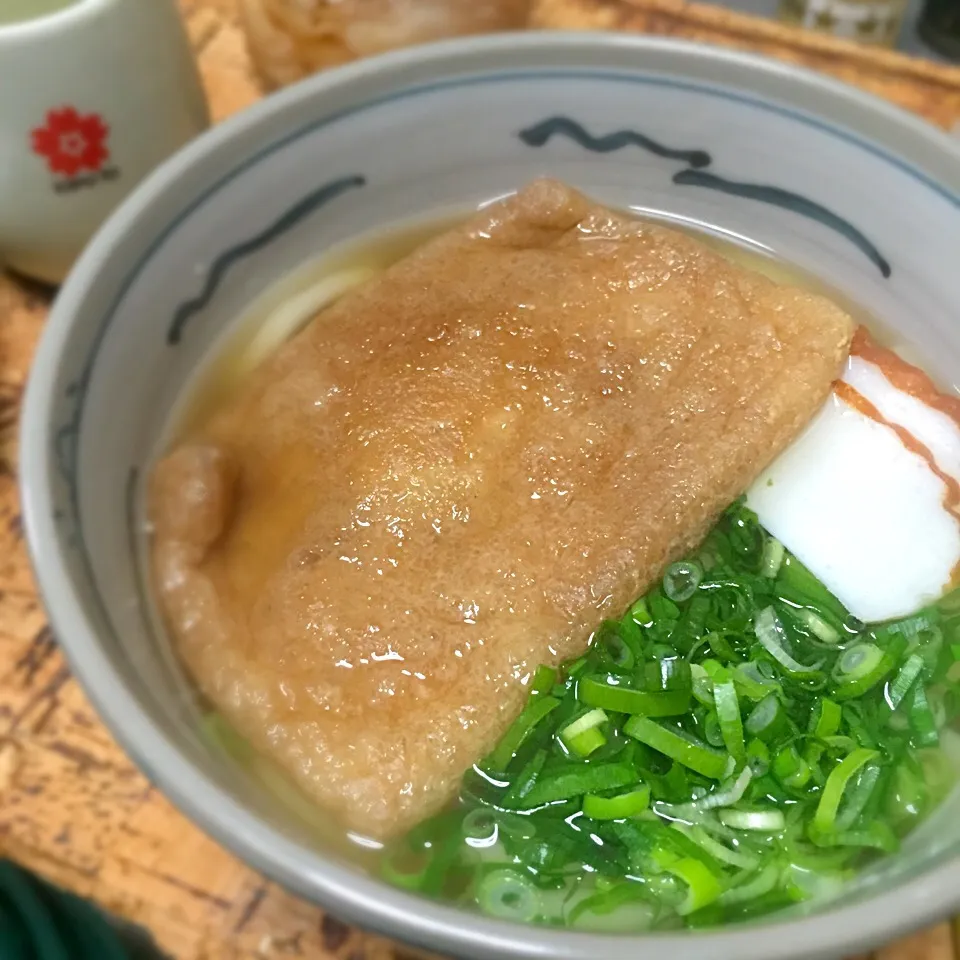 自家製きつね揚げ(関西風)で年明けきつねうどん|にょんにいさん