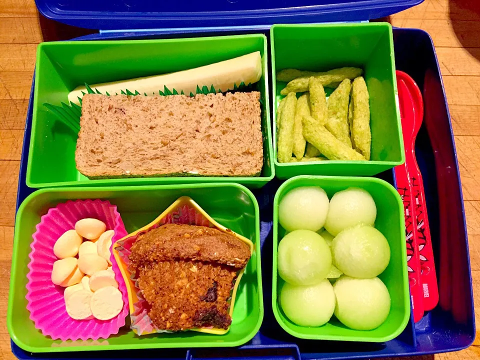 Snapdishの料理写真:"Mommy still has the flu" Bento Lunch and Snacks|Cheryl Melnickさん