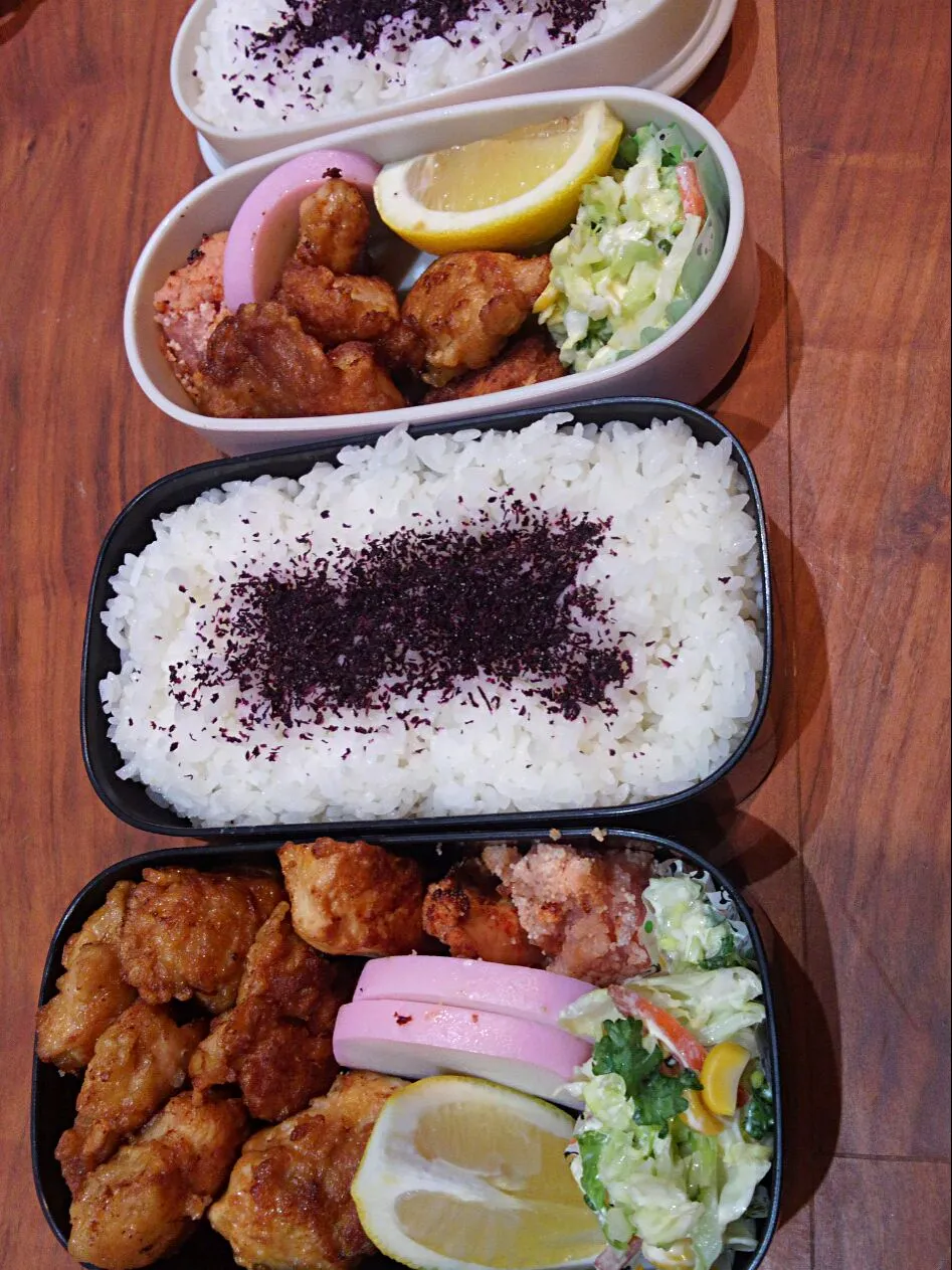 久々お弁当作り。今日は唐揚げ弁当^^|mmmさん