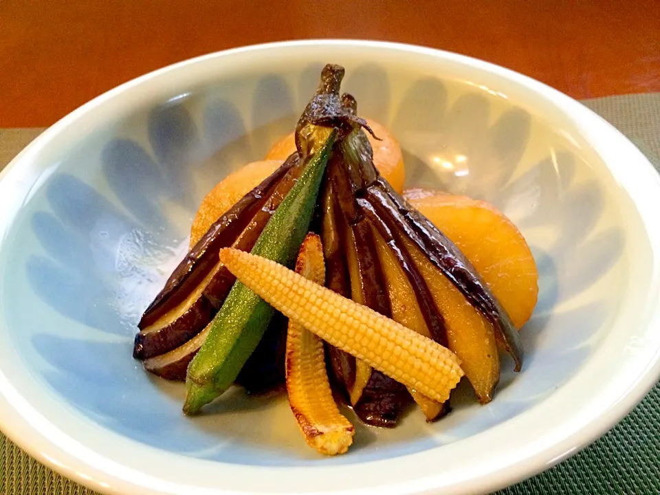 Simmered eggplant&radish🍶大根と茄子の煮物|🌈Ami🍻さん