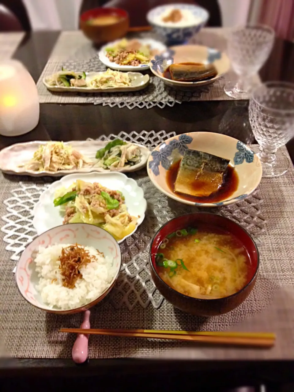 鯖の煮付け定食(*^^*)|青い空さん