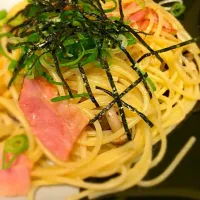 Snapdishの料理写真:キノコとベーコンの和風パスタ|ゆみさん