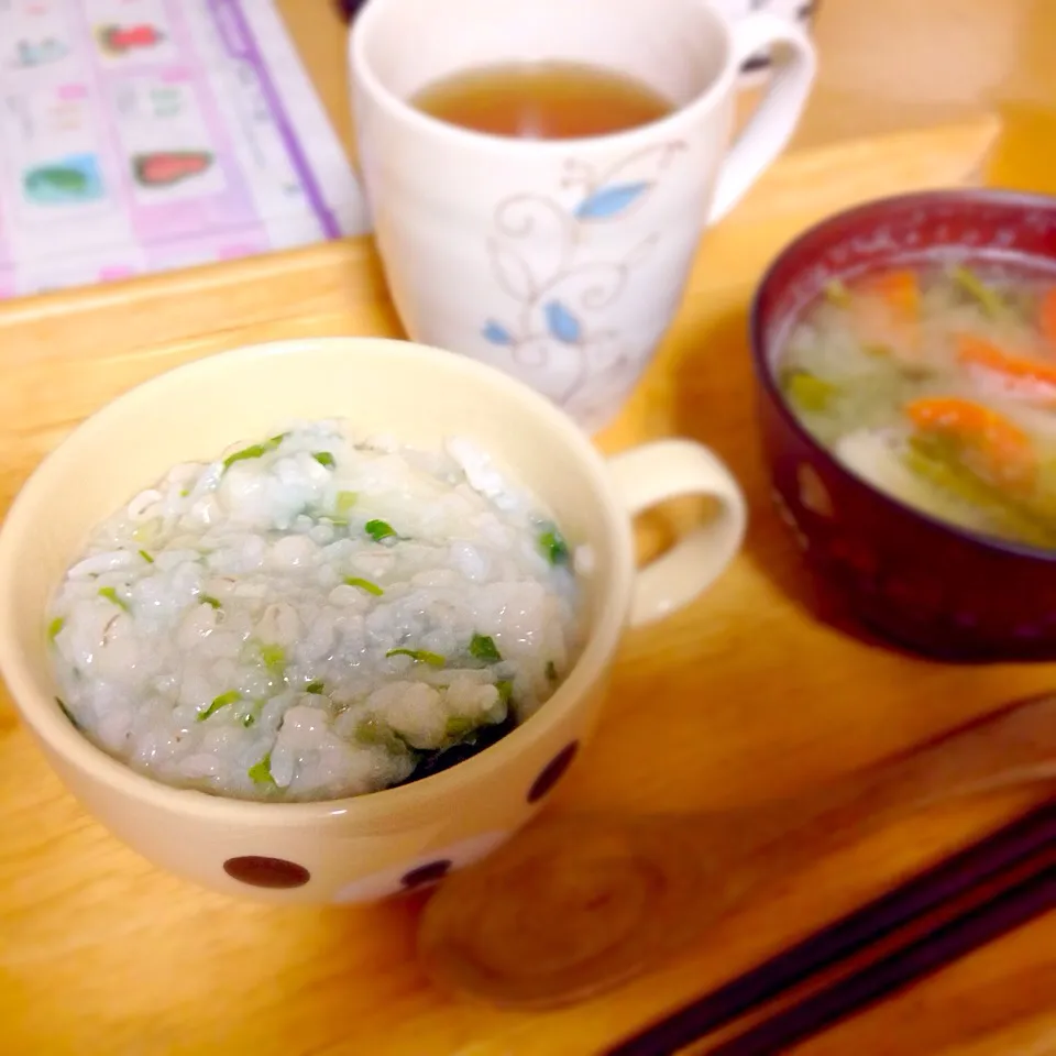 Snapdishの料理写真:七草粥🍚お餅入り|かわちさん