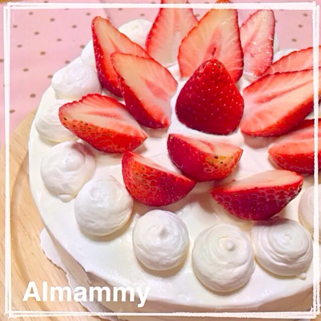 Snapdishの料理写真:🍓イチゴのデコレーションケーキ🍓|あいママさん