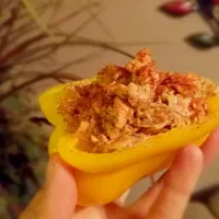 Salmon Stuffed Bell Pepper|Abigailさん