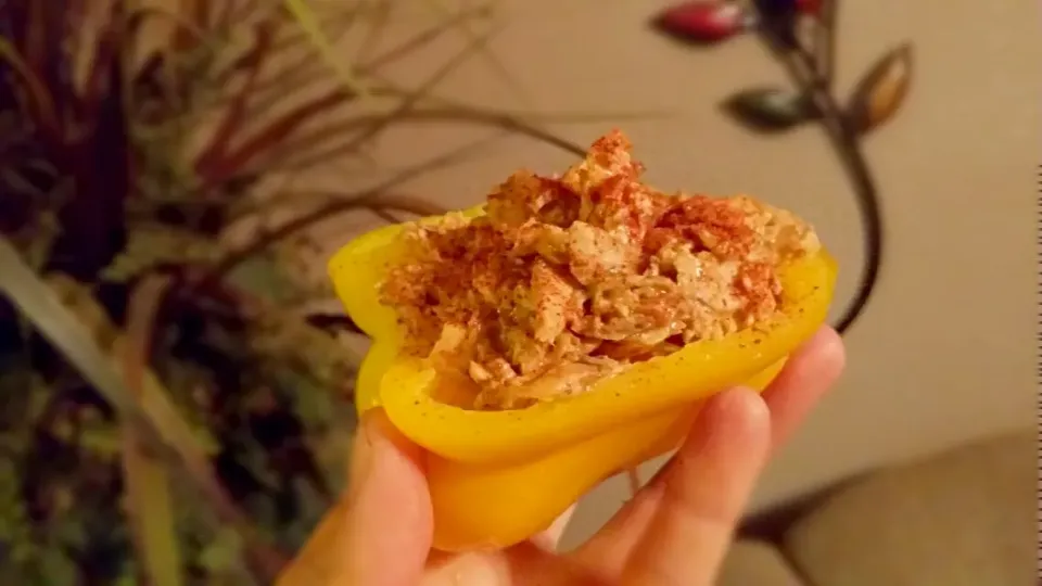 Salmon Stuffed Bell Pepper|Abigailさん