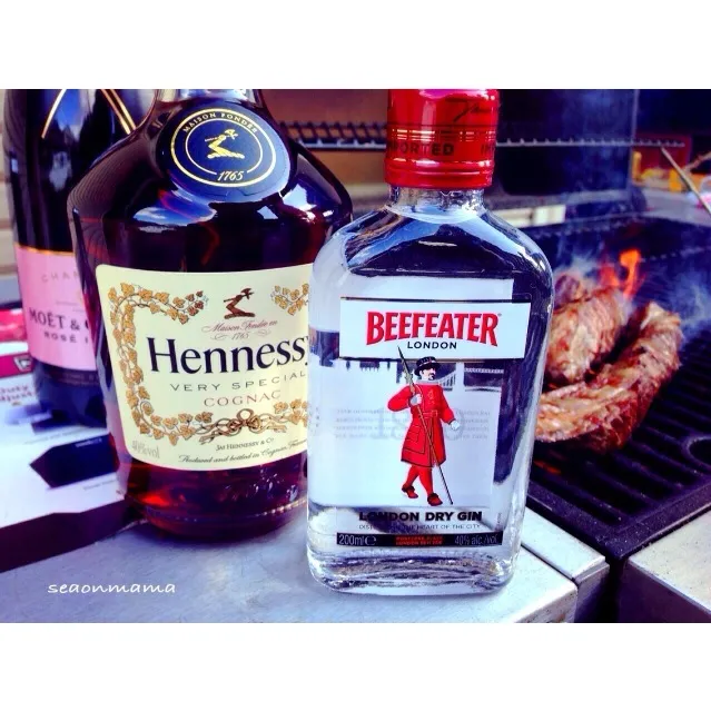 BBQにBEEFEATER。|ゆこさん