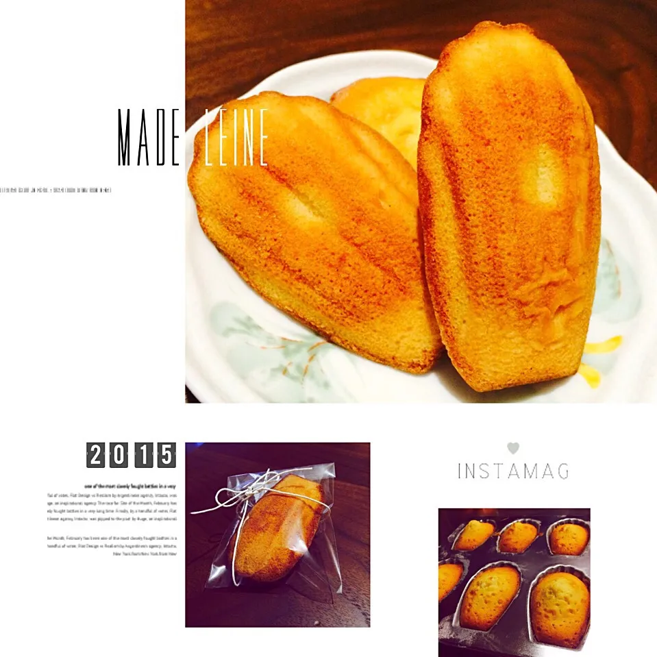 Snapdishの料理写真:Quatre-Quarts madeleine👑|まきんすぱん///さん