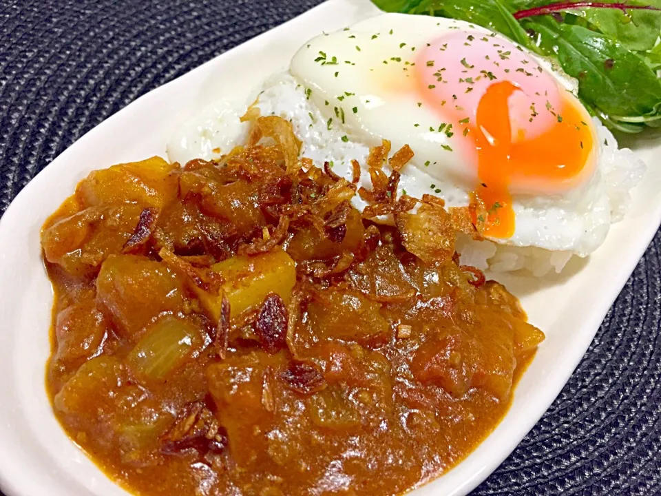 大根消費メニューw大根とジャガイモのキーマカレー🍛|みほままこさん