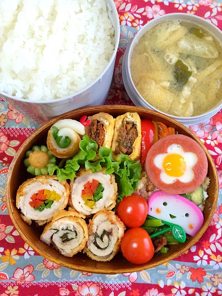 Snapdishの料理写真:今日の息子のお弁当2015/01/08|ミホさん