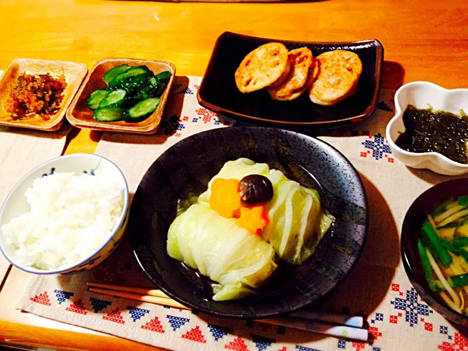 ♥︎ ロール白菜 & れんこんのはさみ揚げ ♥︎|ゆうみ氏さん