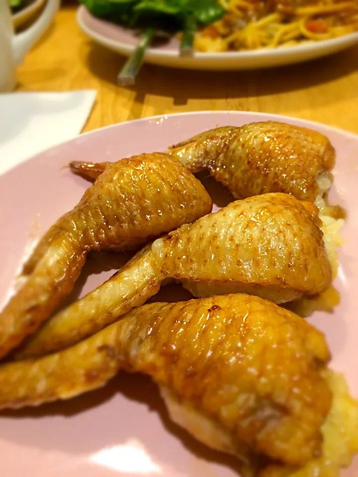 chicken wings stuffed with sticky rice|Cook from Londonさん