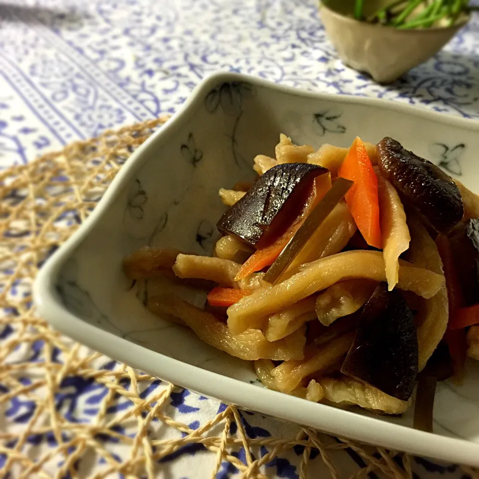 極太千切り大根の炊いたん|🌀さん