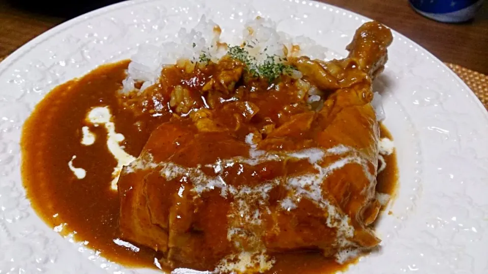 チキンカレー！トマト入りでマイルドな味です。|aaotaさん