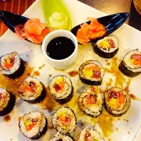 Sushi with fresh caught bonito|Jennette Mundayさん