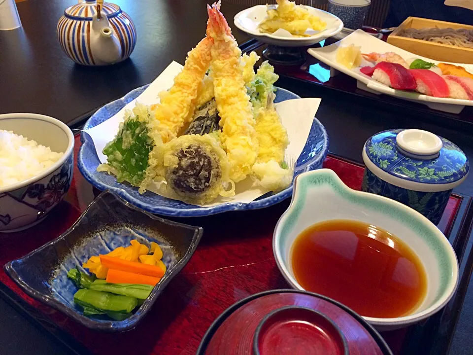 上天婦羅定食|ぷりはにさん