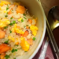 Salmon fried rice|Seenyee芯亦さん