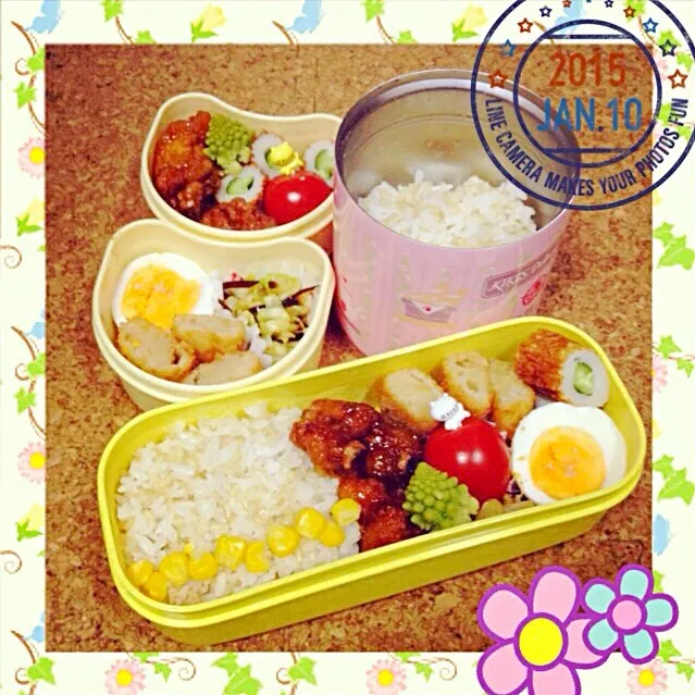 Snapdishの料理写真:2015/1/10  学童お弁当|もっさんさん