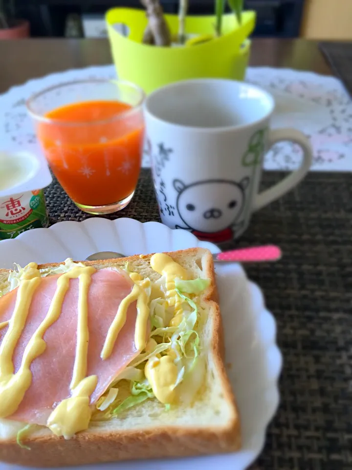 Simple toast☕️🍞#breakfast|judith sawahataさん