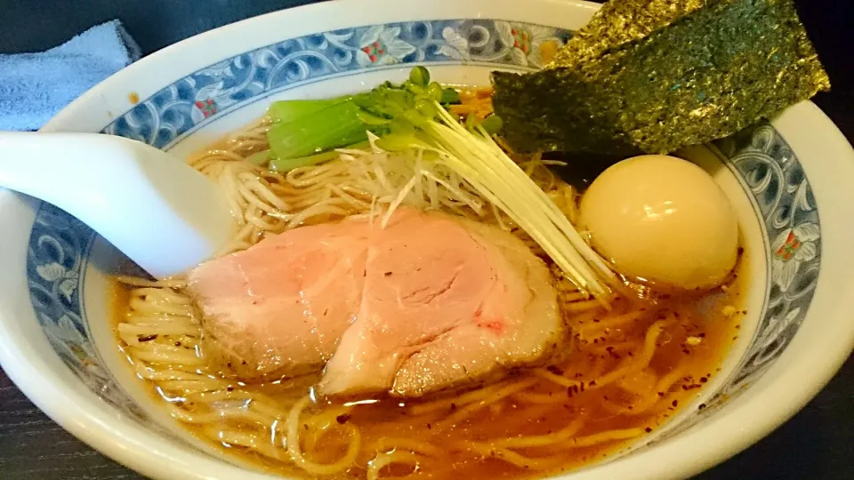 Snapdishの料理写真:麺処 夏海の 豊穣清湯味玉醤油ラーメン ＠赤羽|大脇さん