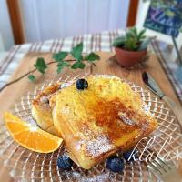 失敗マンゴー酵母パンdeフレンチトースト❤️